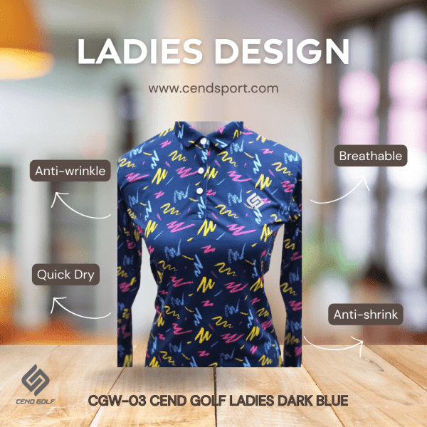 CEND Golf Women T-Shirt (Dark Blue)