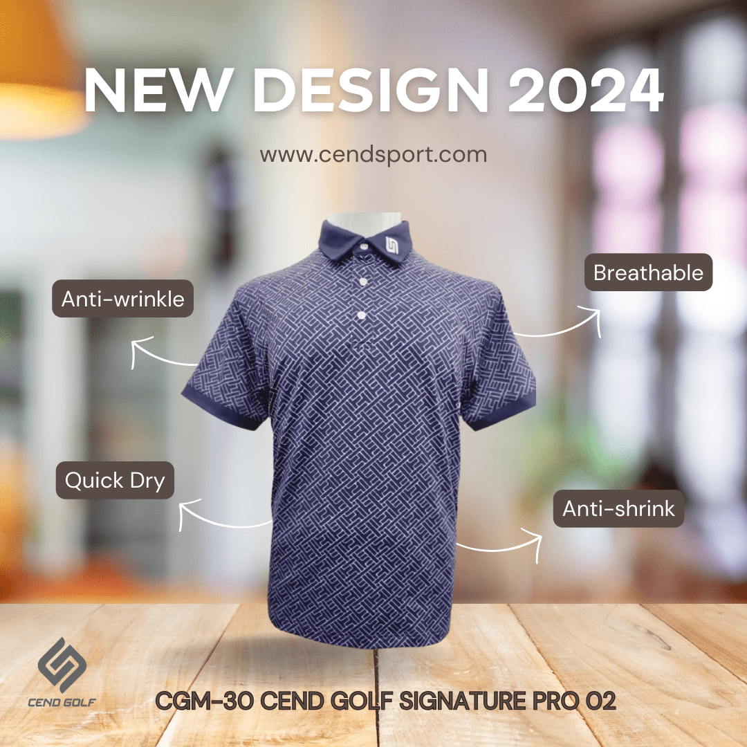 CEND Golf Men T-Shirt Signature Pro 03 (Putter Blue)