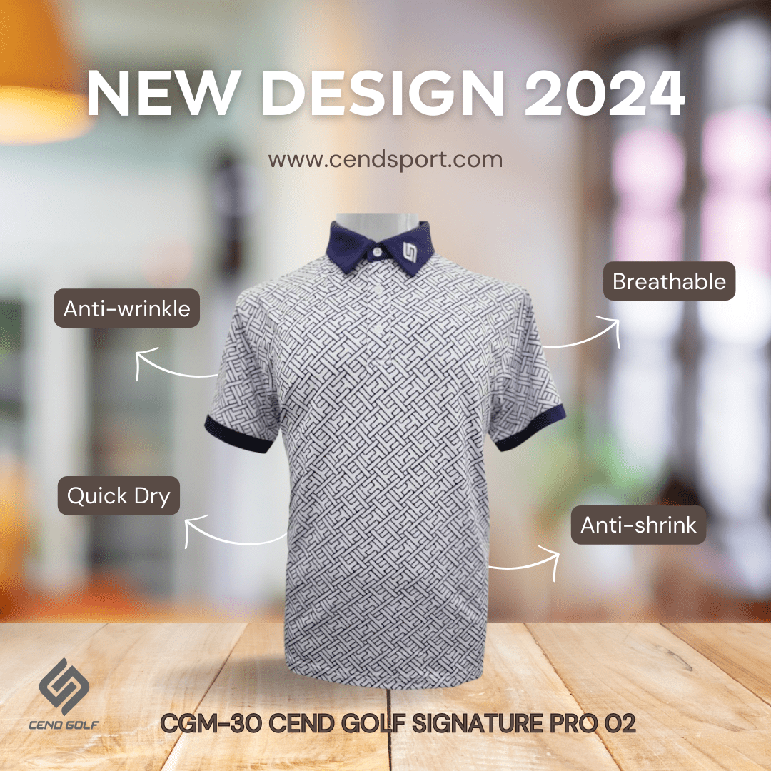 CEND Golf Men T-Shirt Signature Pro 02 (Putter White)