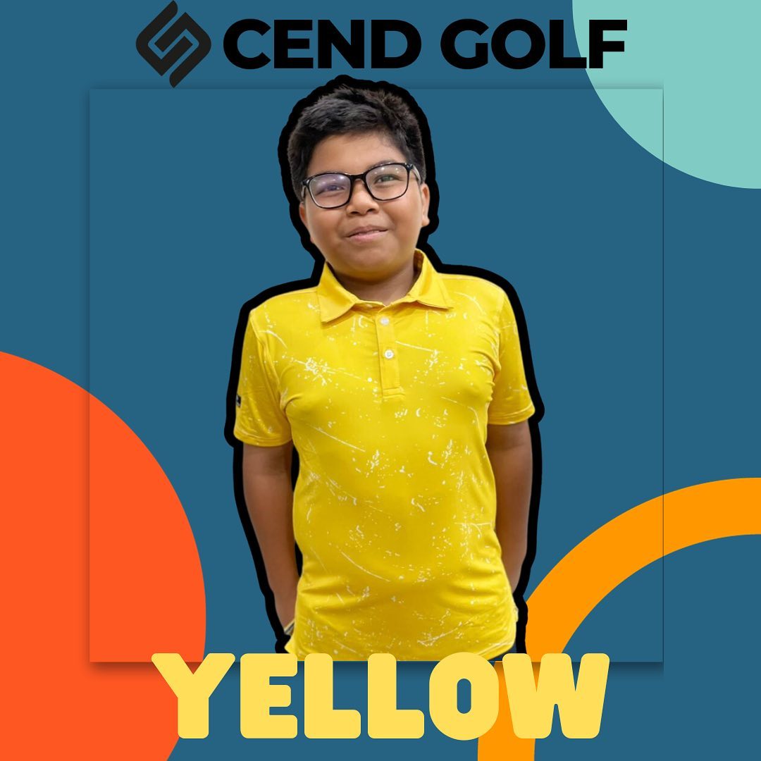 CEND Golf Kids T-Shirt (Yellow)