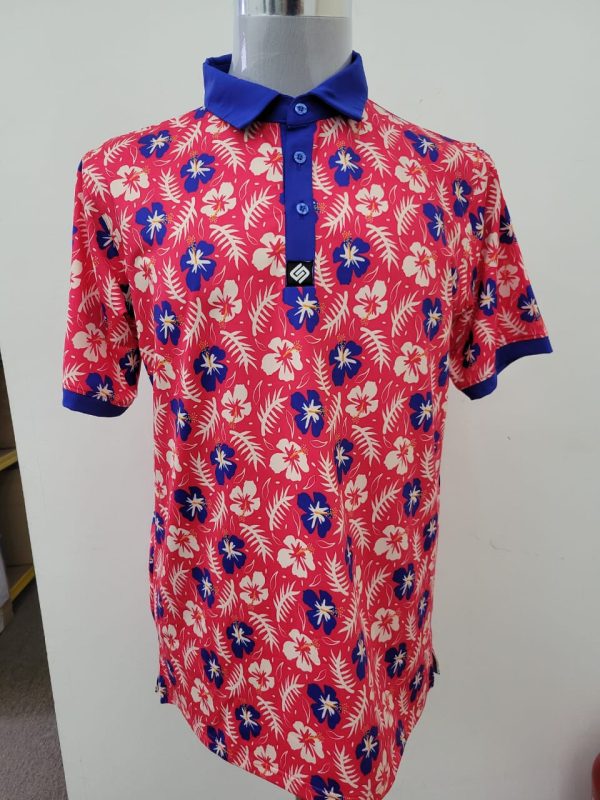 CEND Golf Men T-Shirt Signature Pro 05 (Red Blue)