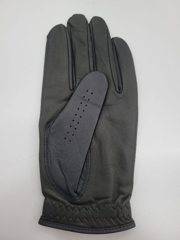 CEND Golf Men's Leather Glove (Cabretta Leather Black)