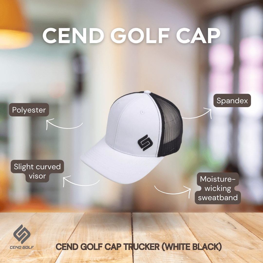 CEND Golf Cap (White Black)