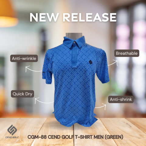 CEND Golf Men T-Shirt (Green) CGM-88