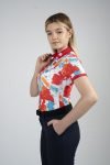 CEND Golf Women T-Shirt (Red Floral) CGW-20