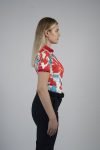 CEND Golf Women T-Shirt (Red Floral) CGW-20