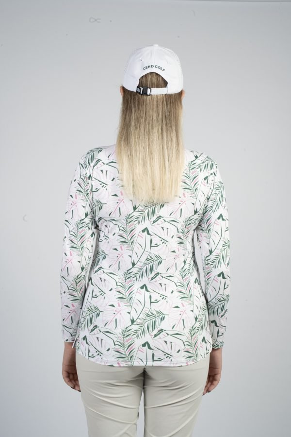 CEND Golf Women T-Shirt (Green Floral) CGW-22