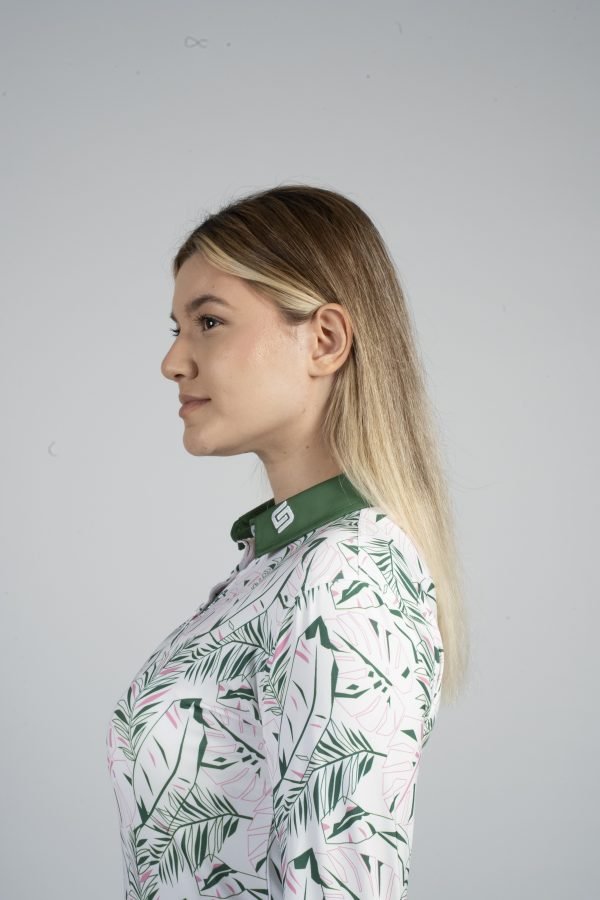CEND Golf Women T-Shirt (Green Floral) CGW-22