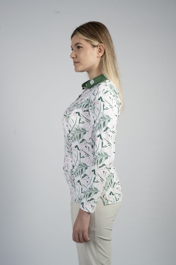 CEND Golf Women T-Shirt (Green Floral) CGW-22