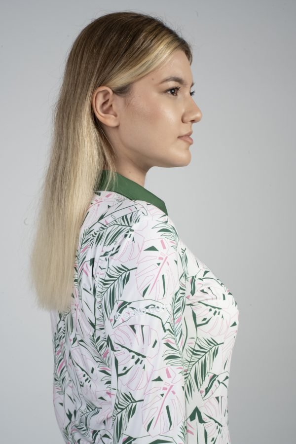 CEND Golf Women T-Shirt (Green Floral) CGW-22