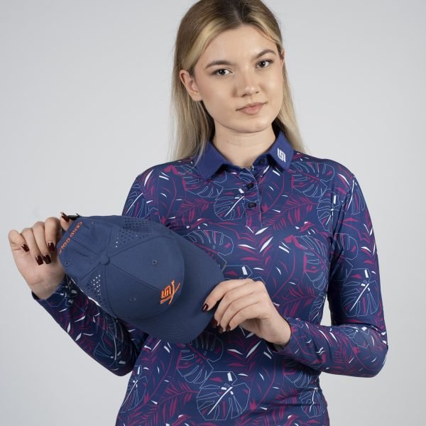 CEND Golf Women T-Shirt (Purple Floral) CGW-21