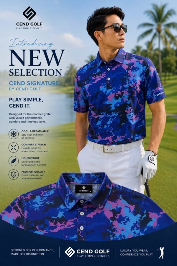 CEND GOLF MEN T-SHIRT PRO EDITION (CAMOU SERIES)