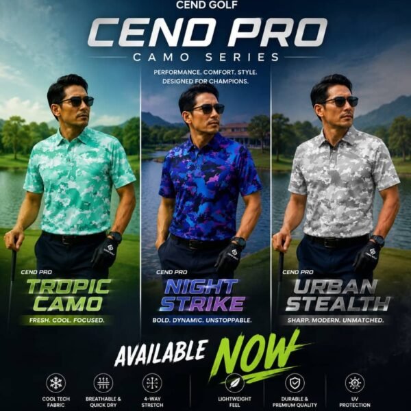 CEND GOLF MEN T-SHIRT PRO EDITION (CAMOU SERIES)