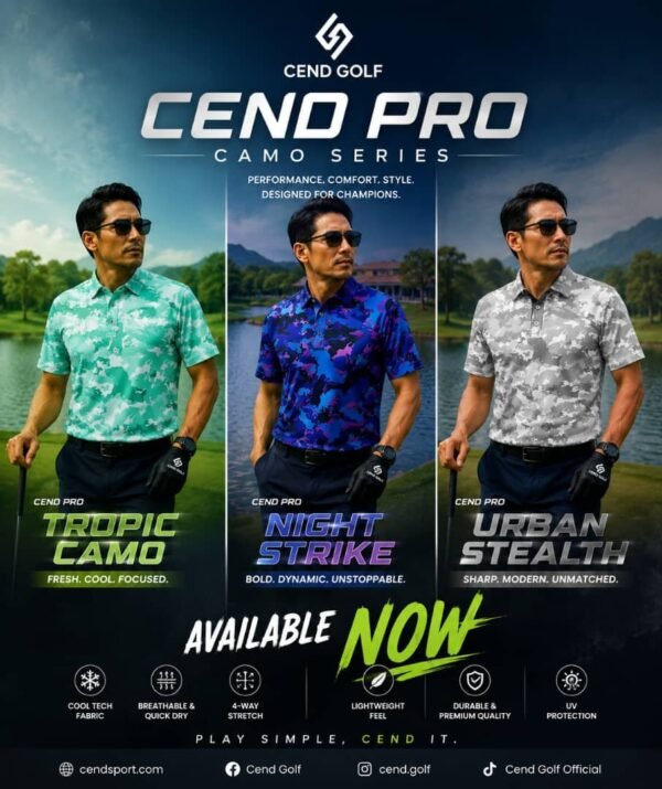 CEND GOLF MEN T-SHIRT PRO EDITION (CAMOU SERIES)