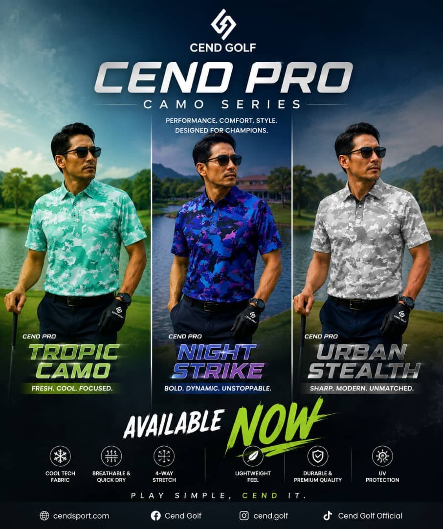 CEND GOLF MEN T-SHIRT PRO EDITION (CAMOU SERIES)