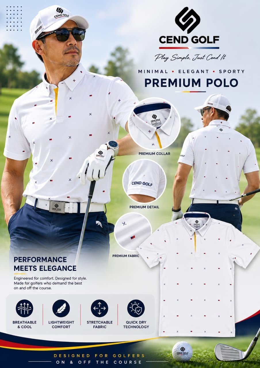 CEND GOLF MEN T-SHIRT MERDEKA EDITION