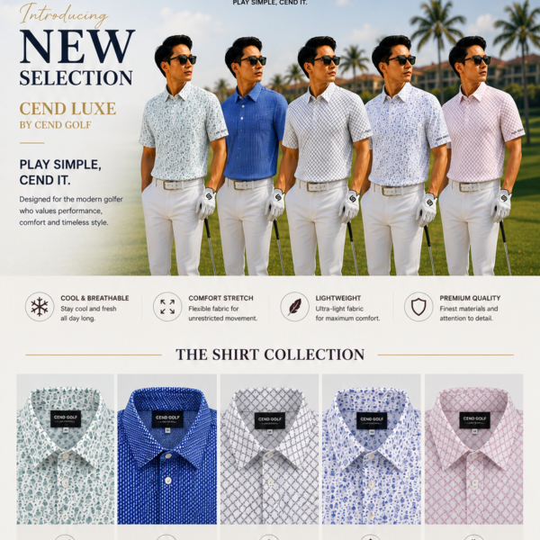 CEND GOLF MEN T-SHIRT (LUXE EDITION)