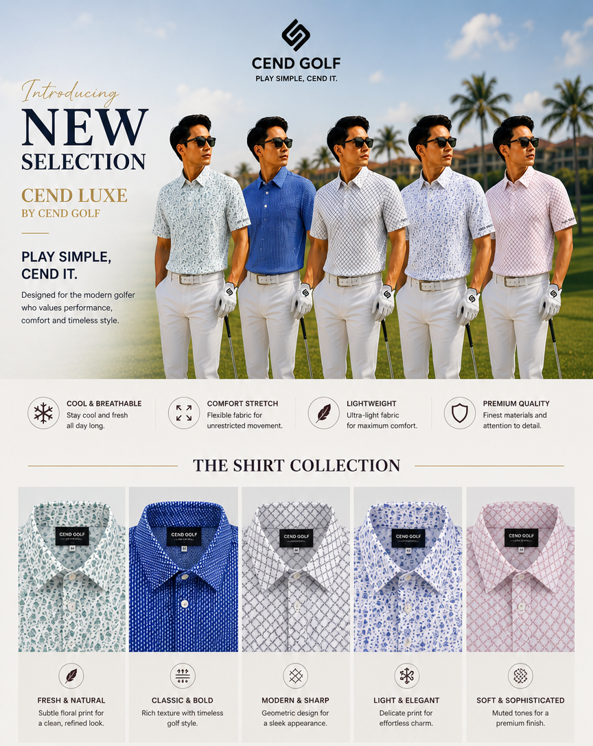 CEND GOLF MEN T-SHIRT (LUXE EDITION)